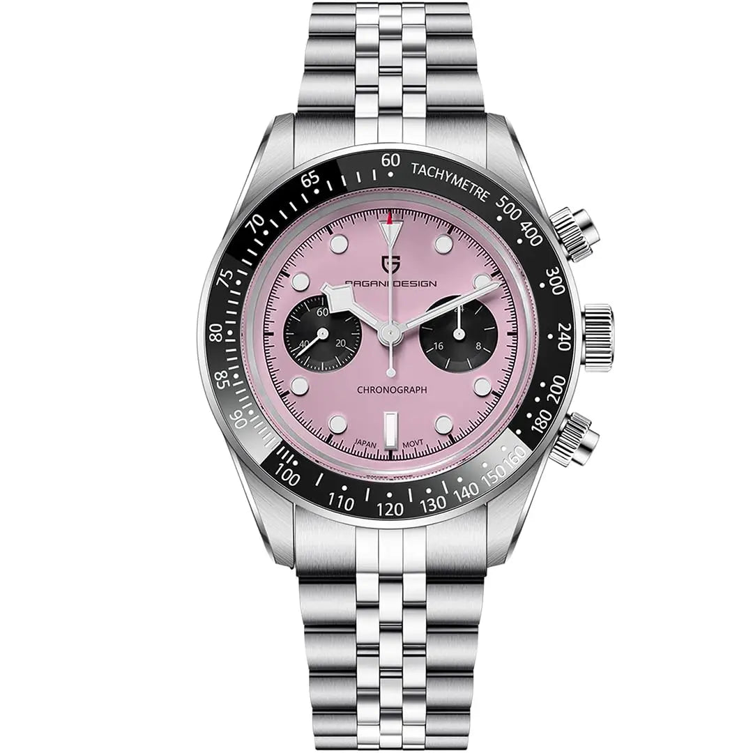 New PAGANI DESIGN 2026 Panda Retro Men's Watch Luxury Quartz Watch Men Speed Chronograph AR Sapphire Luminous Local Shipping