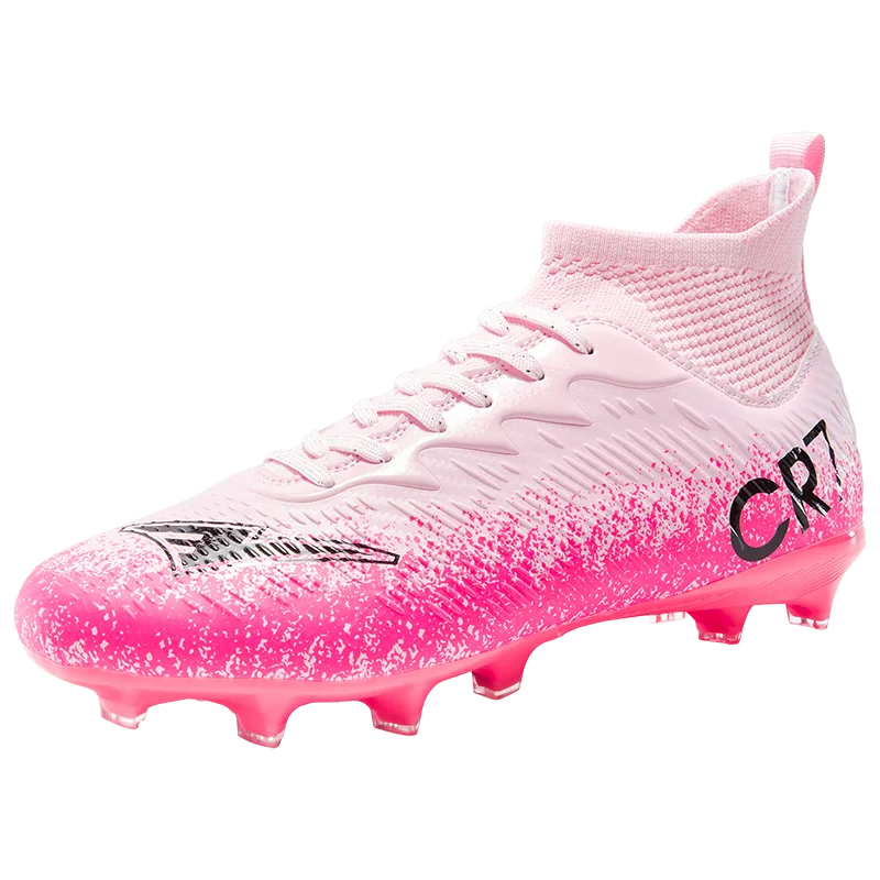 Men Football Boots Non-Slip High-Quality Soccer Shoes Grass Cleats High-Top Futsal Sneakers Match for Training Competition