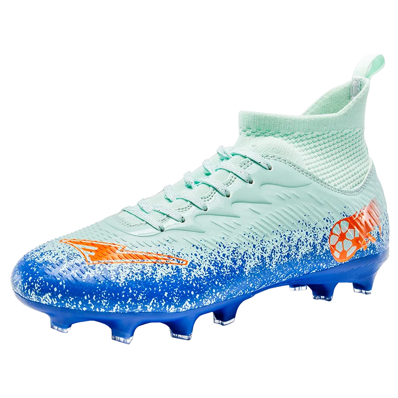 Pro Performance High-Cut Soccer Boots FG Long Studs Breathable Lightweight Cleats for Outdoor Grass Matches and Daily Training
