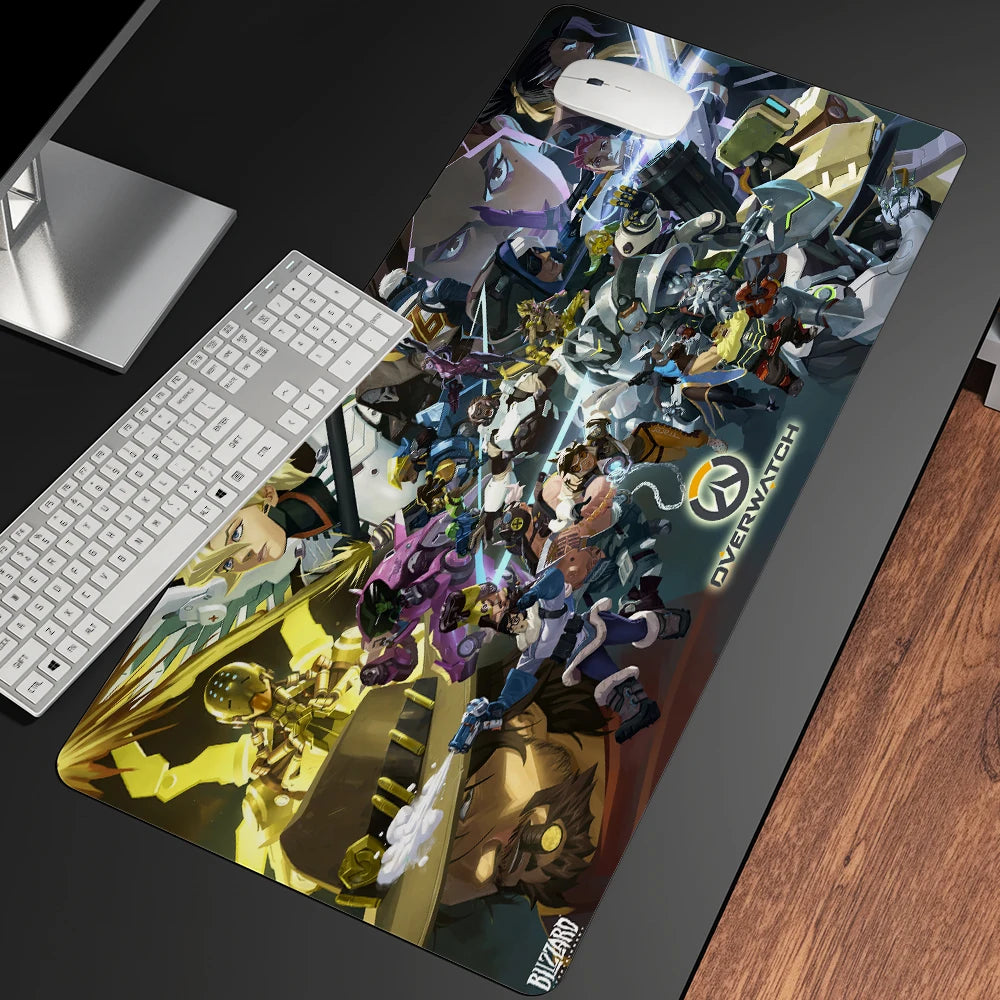 XXL Gaming Anime Mouse Pad Large Mouse Mat Girl Keyboard Computer PC Edge Desk Mat For Overwatch/cs Go Gamer Mousepad
