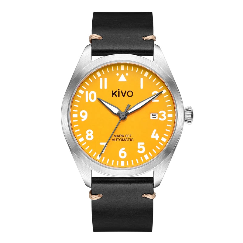 Swiss Aviator Pilot Automatic Watch Field Mechanical Timepieces Fliegeruhr Flieger Wristwatch Reloj Aviador Piloto Clock Uhr
