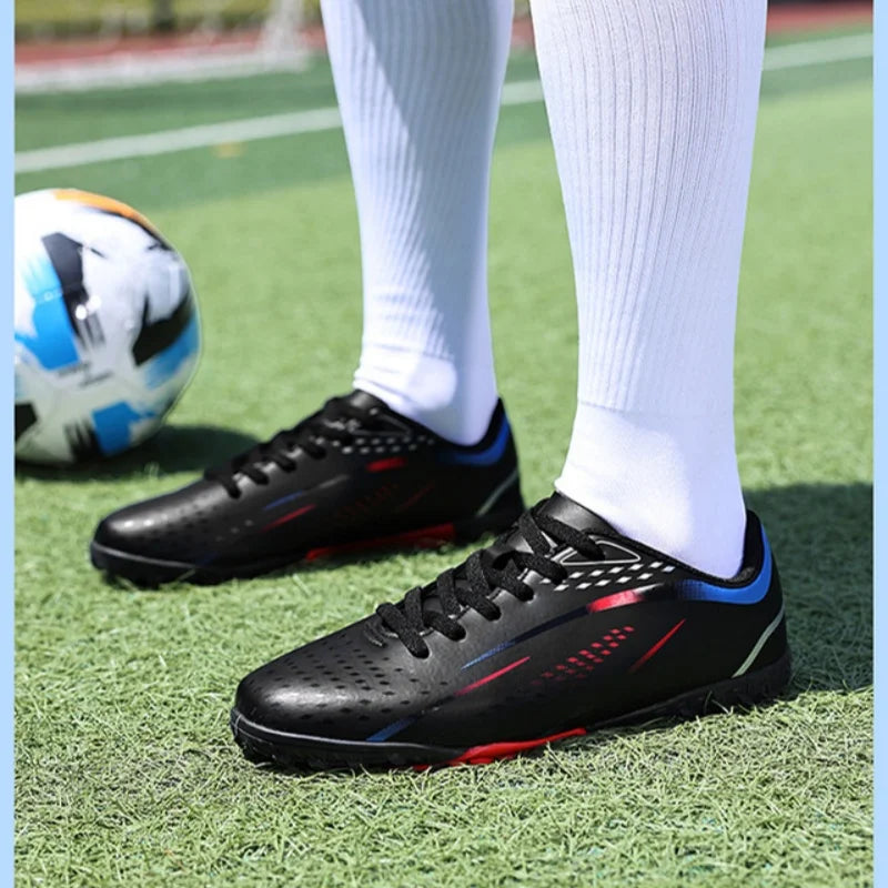 Professional Turf Soccer Shoes Men Cleats Non-Slip Training Football Shoes Boys Artificial Grass Breathable Athletic Soccer Shoes
