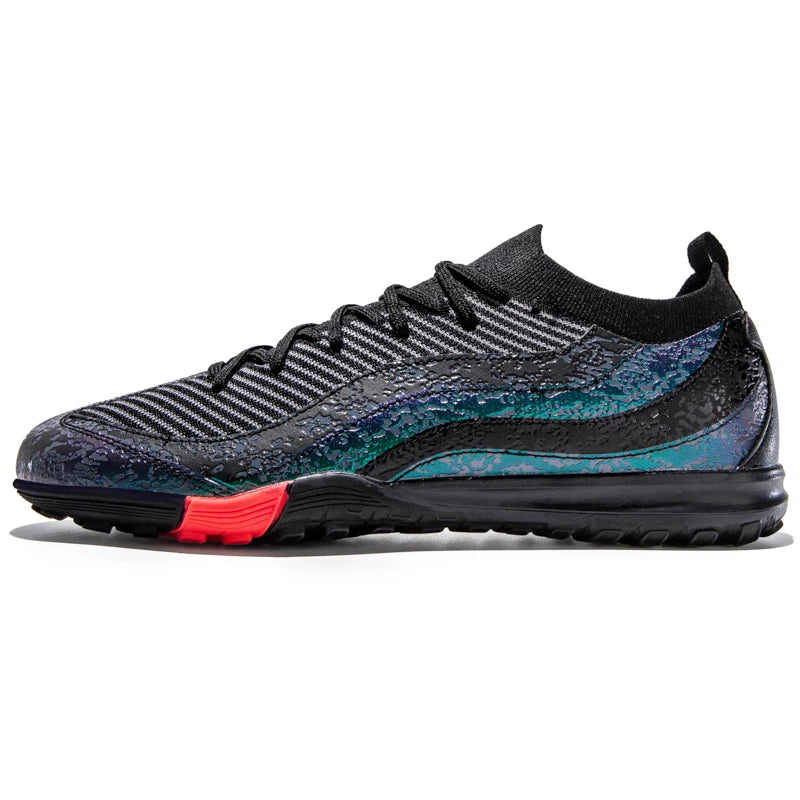Men Professional Soccer Shoes FG/TF Football Boots Cleats Breathable Non-Slip Training Sneakers for Outdoor Grass Turf Footwear