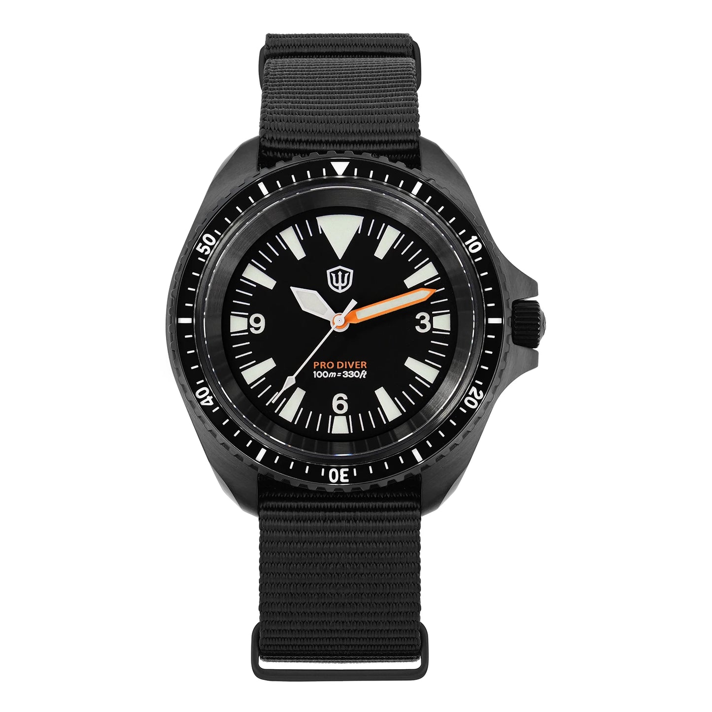Reloj para hombre Watchdives WD1980 V3 38mm Vintage VH31 Ronda 515 con movimiento de cuarzo, segundero continuo, luminoso y cristal de zafiro