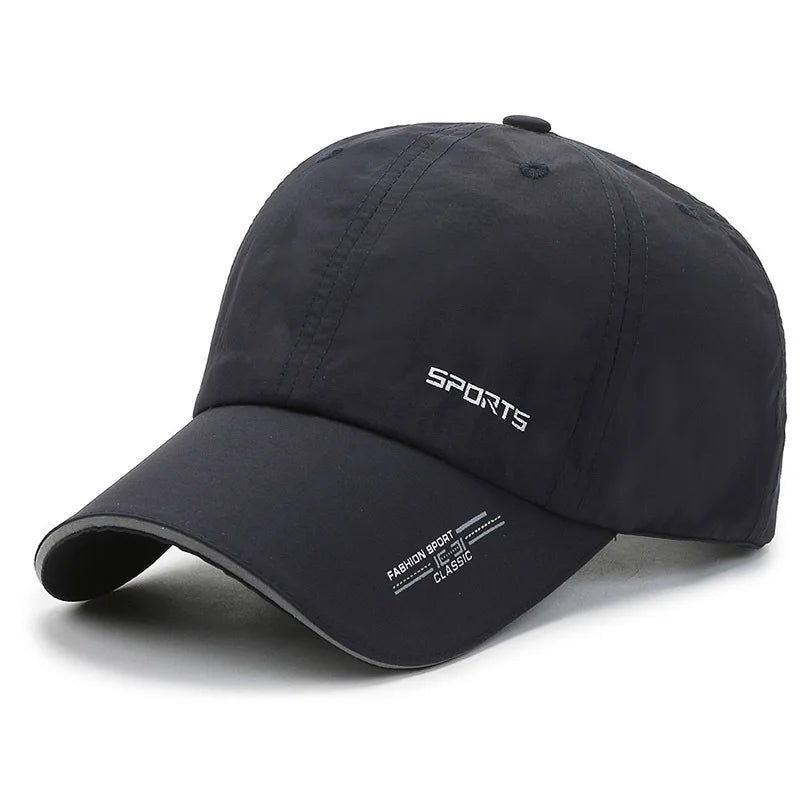 Quick Drying Solid Baseball Cap, Sunscreen Breathable Adjustable Cycling Hiking Fishing Sports Trucker Hat For Women & Men