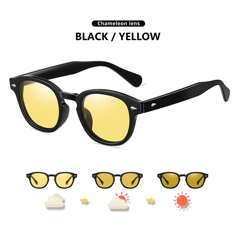 LM NEW Fashion Photochromic Sunglasses Women Men Polarized Blue Eyewear Drivign Outdoor UV Protection Eyewear gafas de sol mujer