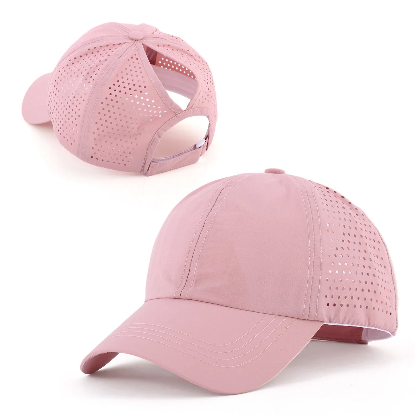 Quick Drying Tongue Hat Women Mesh Breathable Hat Men Summer UV Protection Stay Cool Stylish Adjustable Ponytail Hat