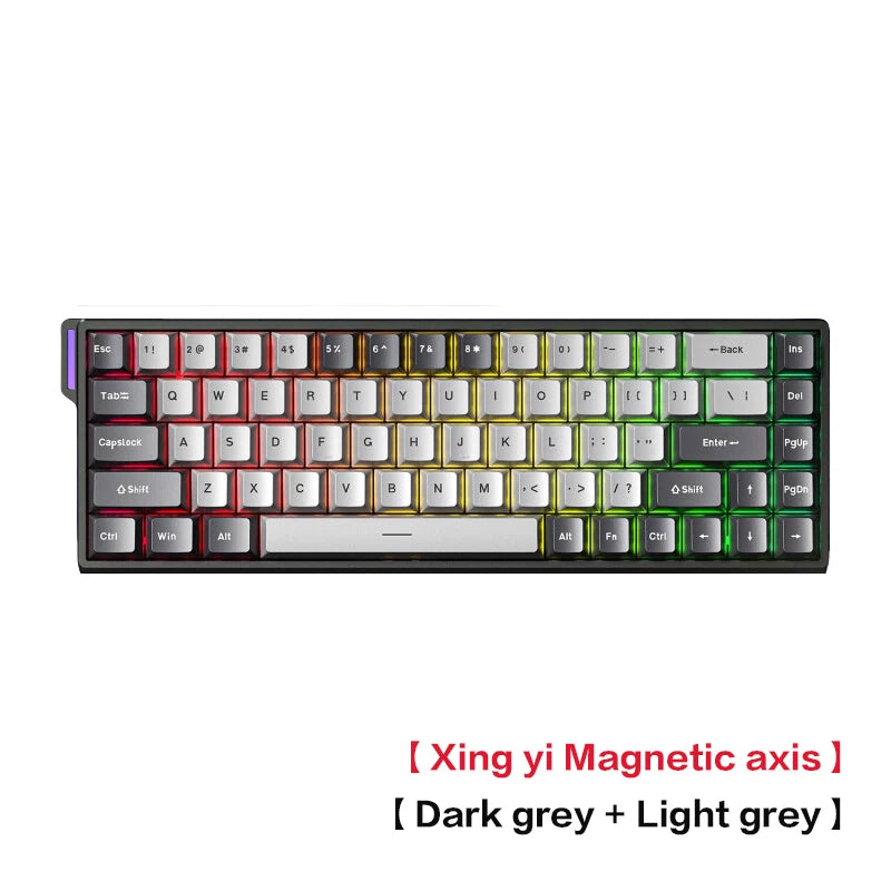 Teclado AULA WIN 68 HE con ejes magnéticos RT, teclado mecánico gaming con cable, tasa de sondeo 8K, teclas totalmente intercambiables en caliente