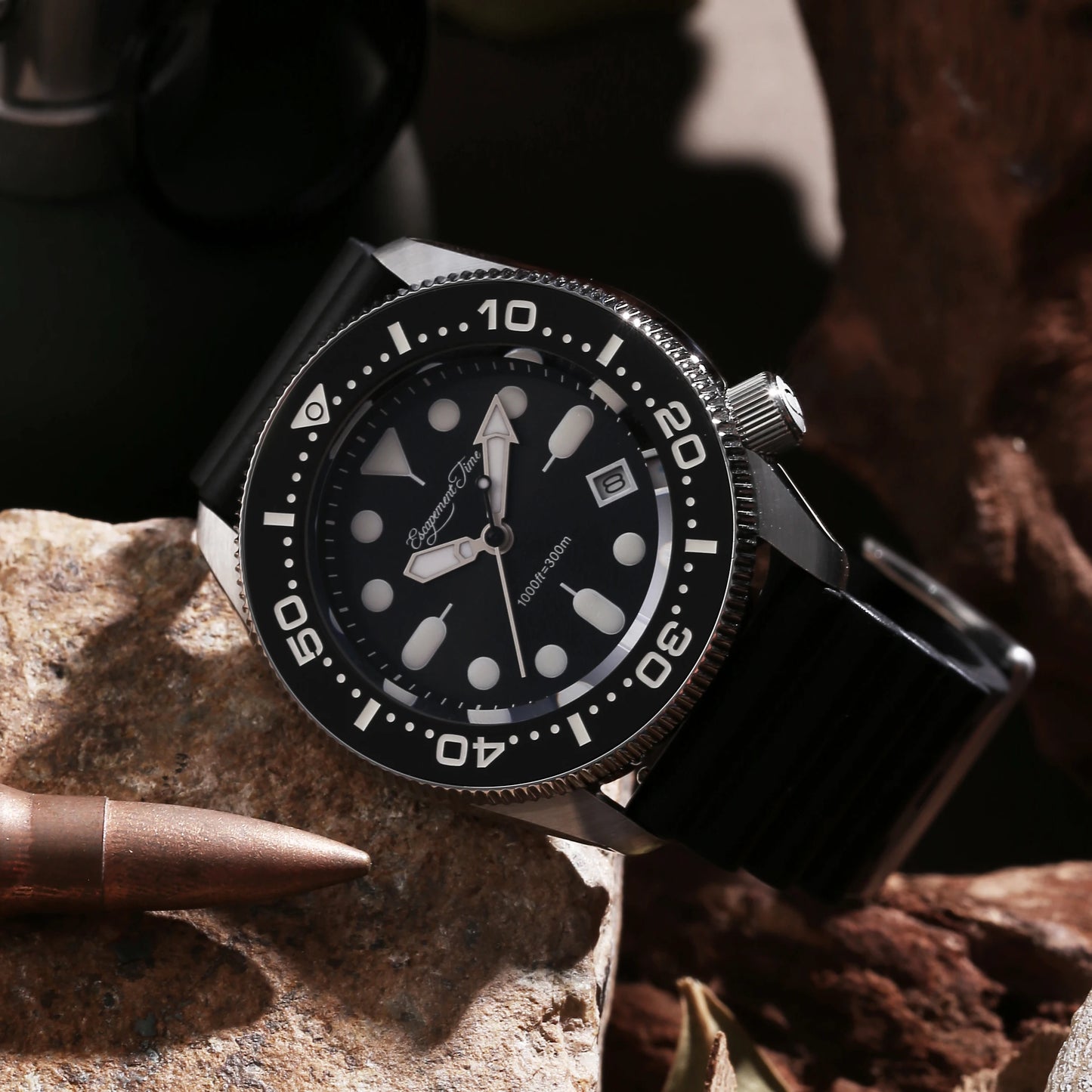 【Escapement Time】Quartz 2S60 Movement Diver Water Sapphire Ceramic Bezel BGW9 300M Waterproof The battery lasts for ten years