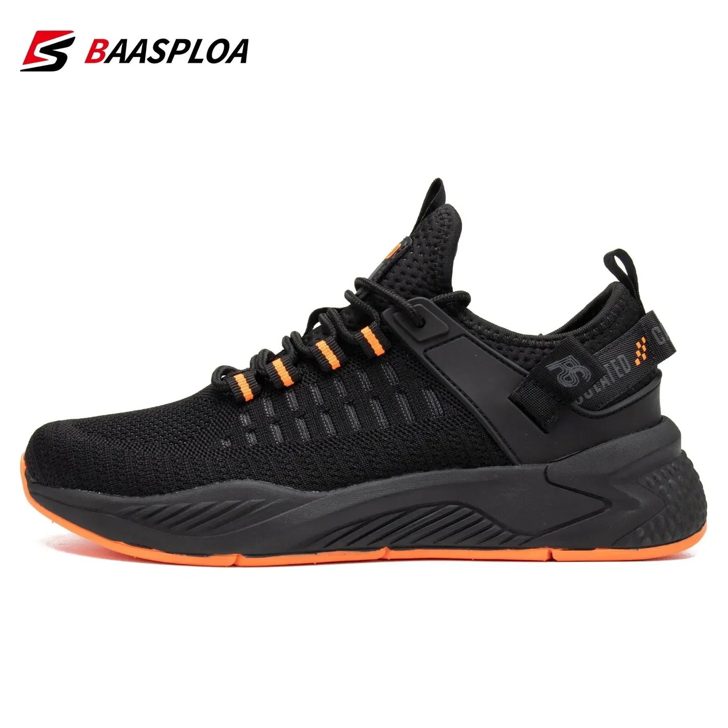 Baasploa Men Running Shoes Brand Male Designer Mesh Casual Sneakers Lightweight Lace-Up New Male Outdoor Sports Tennis Shoes