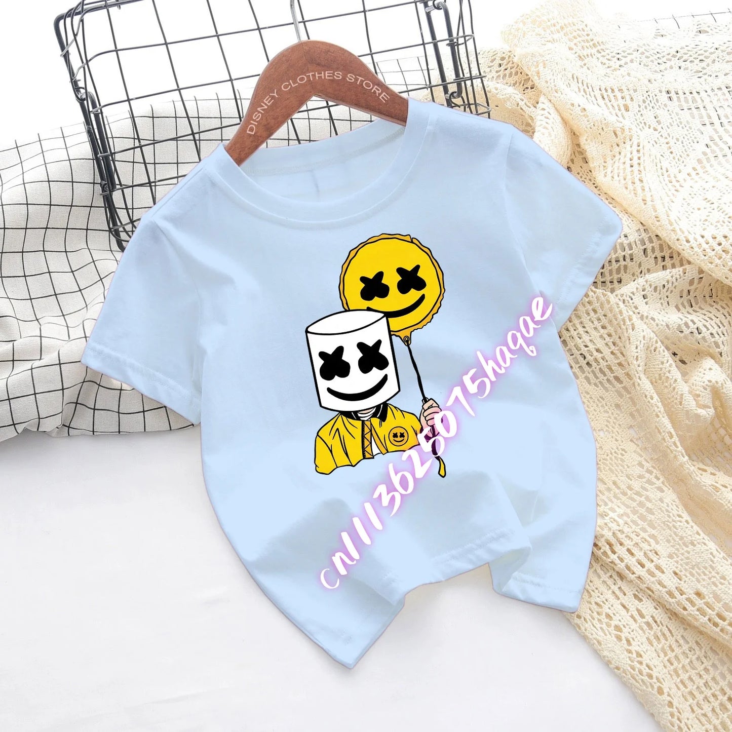 T-shirts de Criança Fortnite com Estampado de Figuras Cartoon do Jogo Fortress Night, Tops de Manga Curta para Verão, Roupa para Rapazes e Raparigas