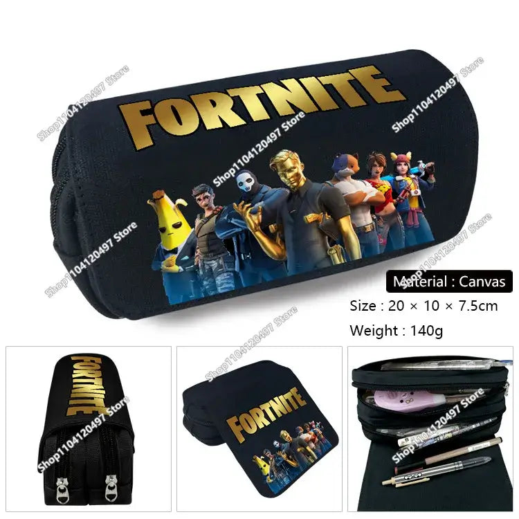 Fortnite Student Pencil Case Large Capacity Pencil Case Kids Toys Pen Bag School Supplies Stationery Pouch Boys Game Gifts