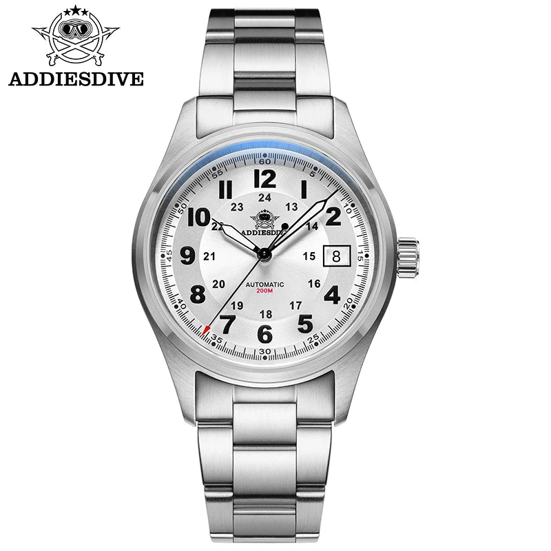ADDIESDIVE Luxurious Men's Automatic Watch NH35A Mechanical Watch Sapphire Glass 200m Waterproof Analog Luminous Watches AD2048