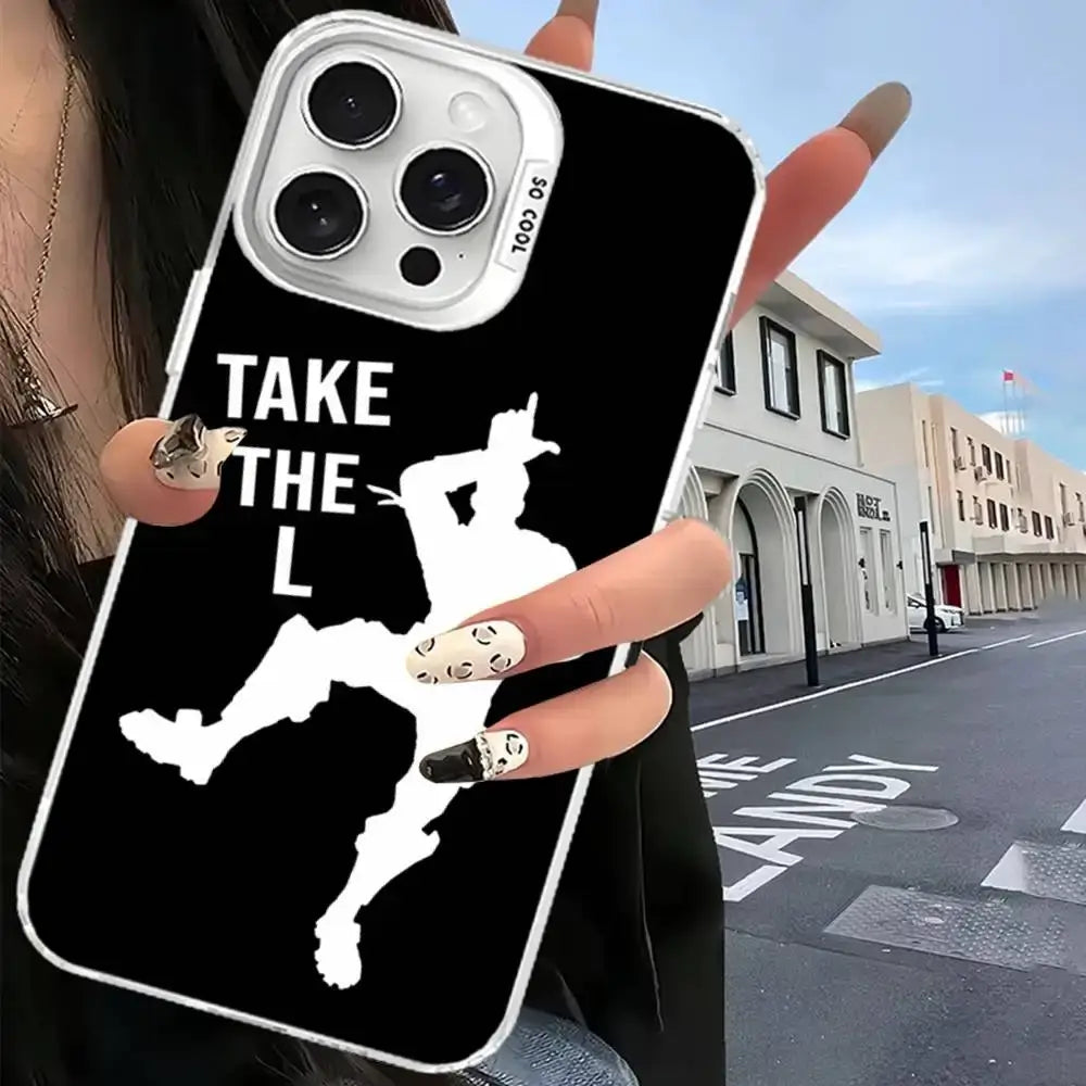 F-Fortnites Phone Case For iPhone 17, 16, 15, 14, 13, 12, 11 Pro Max Plus Color Silver Cover