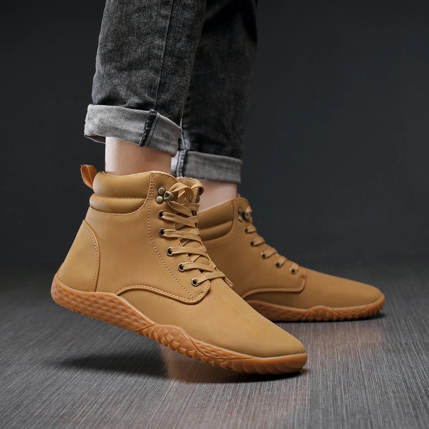 Work Lightweight Sports Shoes 41-46 Men's Shoes Wide Barefoot Sneakers Seasonal Outdoor Breathable Versatile Casual Trendy Shoes