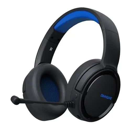 BINNUNE 2.4GHz Wireless Gaming Headphones BW02 with Flip Mic Bluetooth Headsets Gamer for Ps5/4,PC,Mac,Laptop,Computer