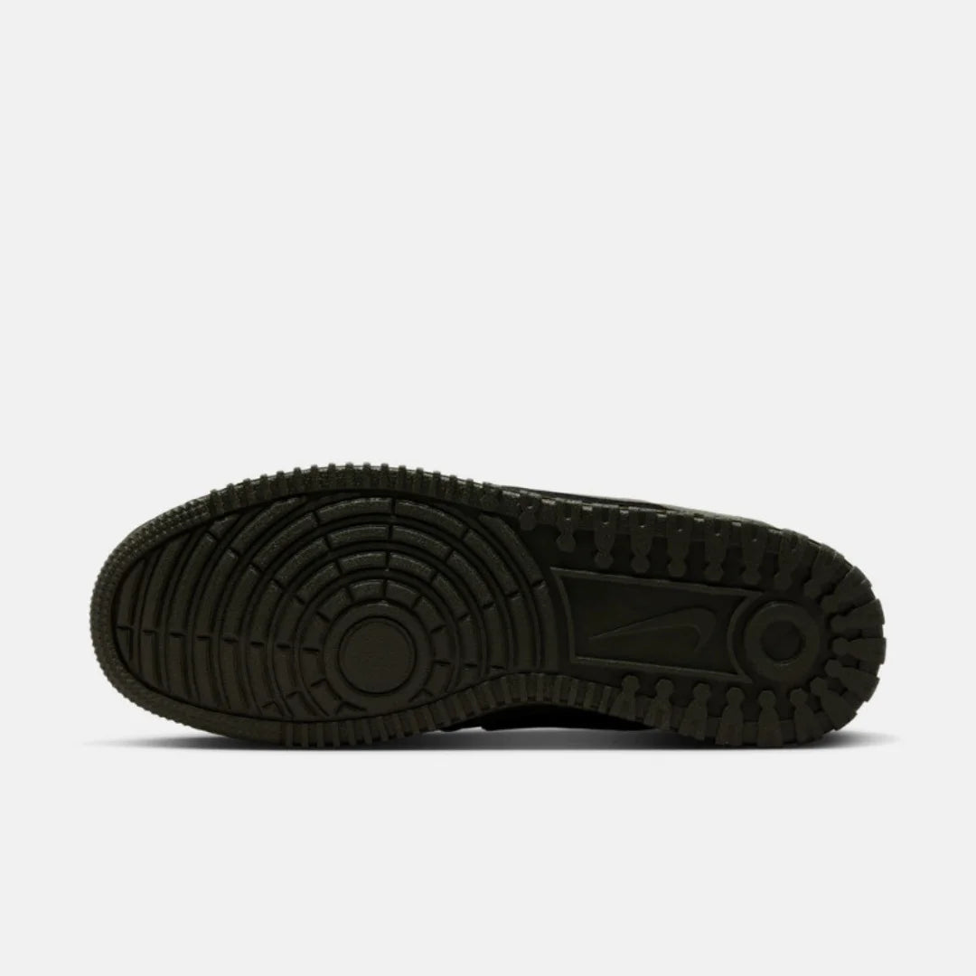 Nike Court Vision Men's Black and White Olive Green Brown Comfortable and Versatile Mid-Top Casual Sneakers DR7882-300