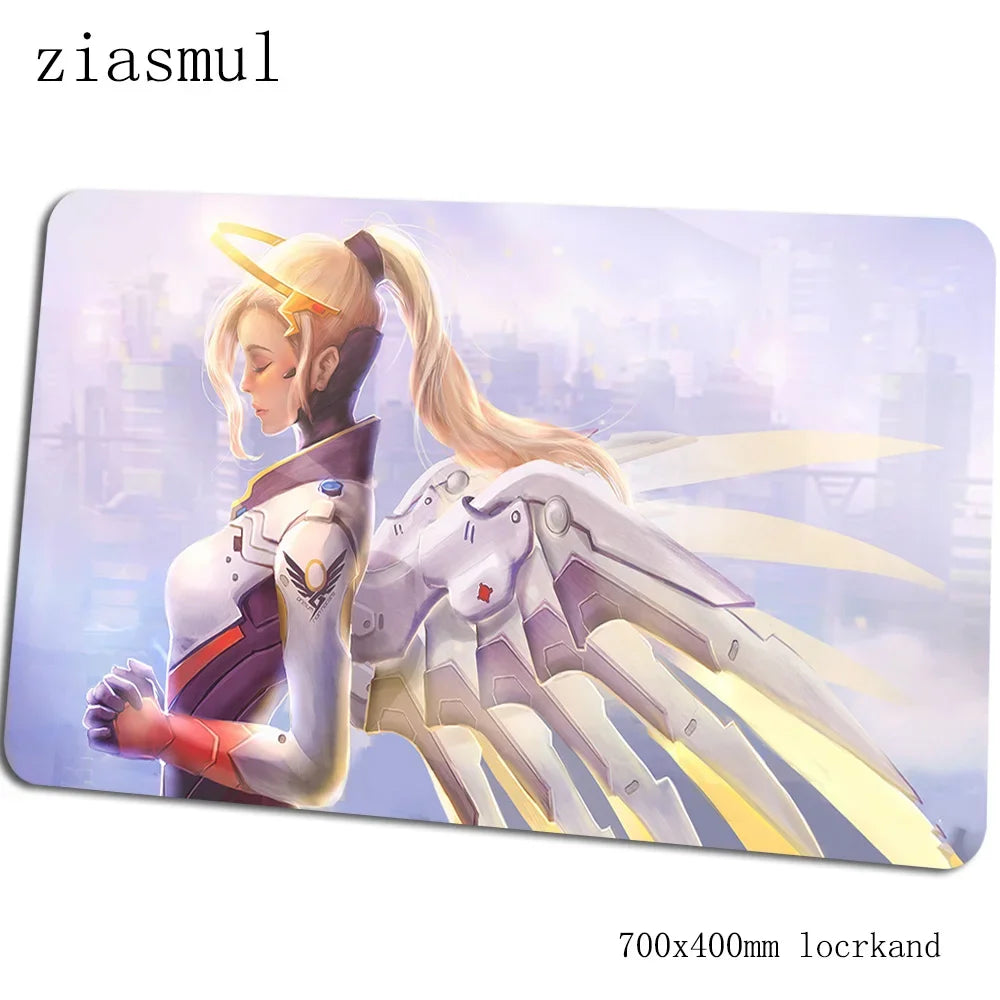 Overwatch mouse pad Gorgeous Computer Mat 70x40cm gaming mousepad large XL mouse pad keyboard games PC gamer desk