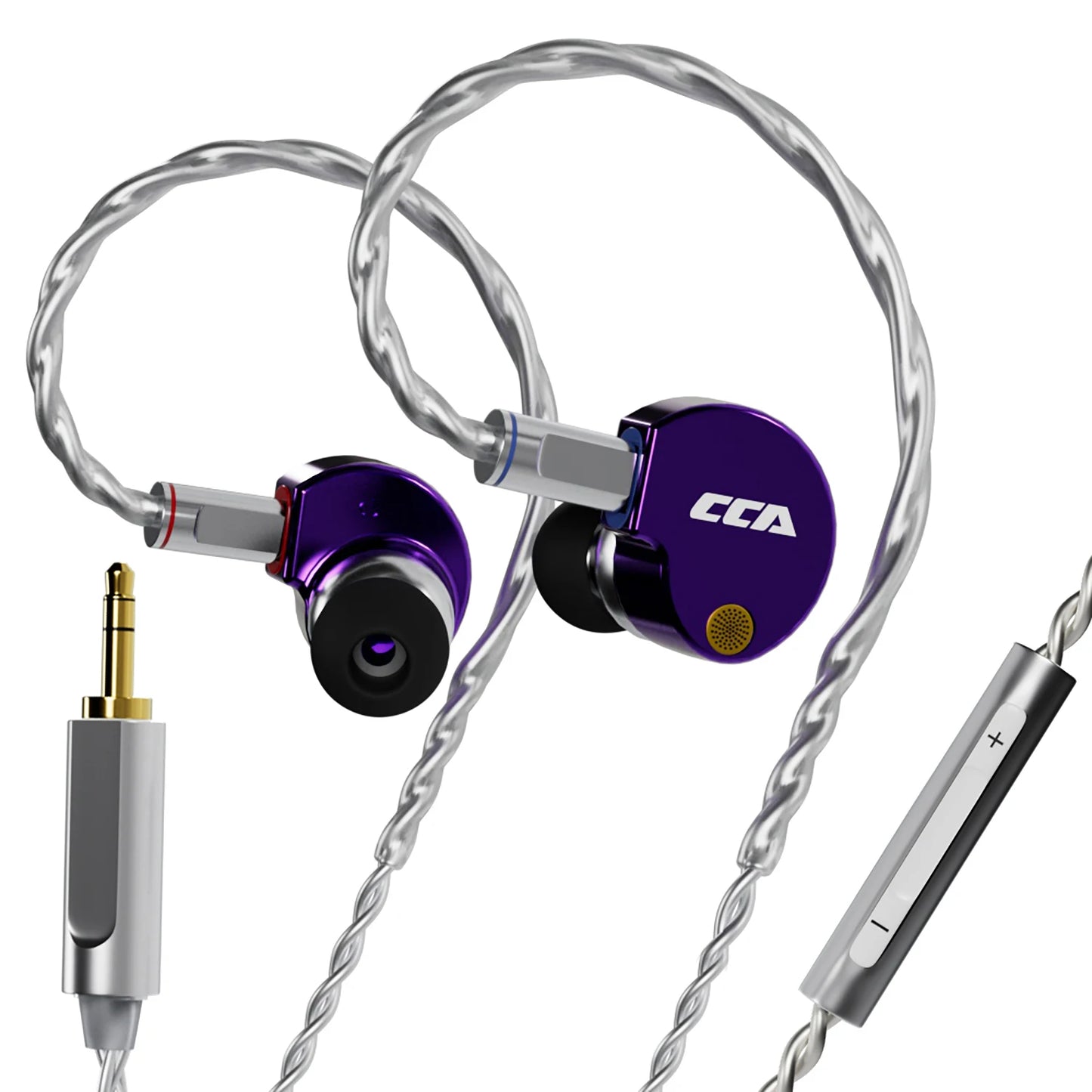 CCA Phoenix HiFi Wired Earphones Metal Alloy In-Ear Headphones with 10mm Dual Magnetic Dynamic Driver for Gaming & Music