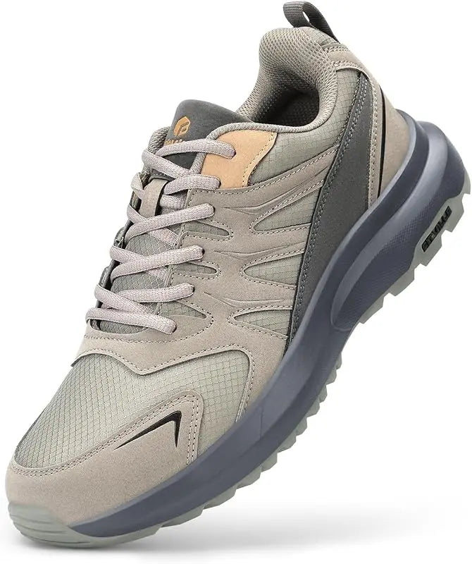 FitVille Extra Wide Sneakers For Men Hiking Walking Shoes Wide Toe Box Lightweight Running Shoes For Flat Feet With Arch Support