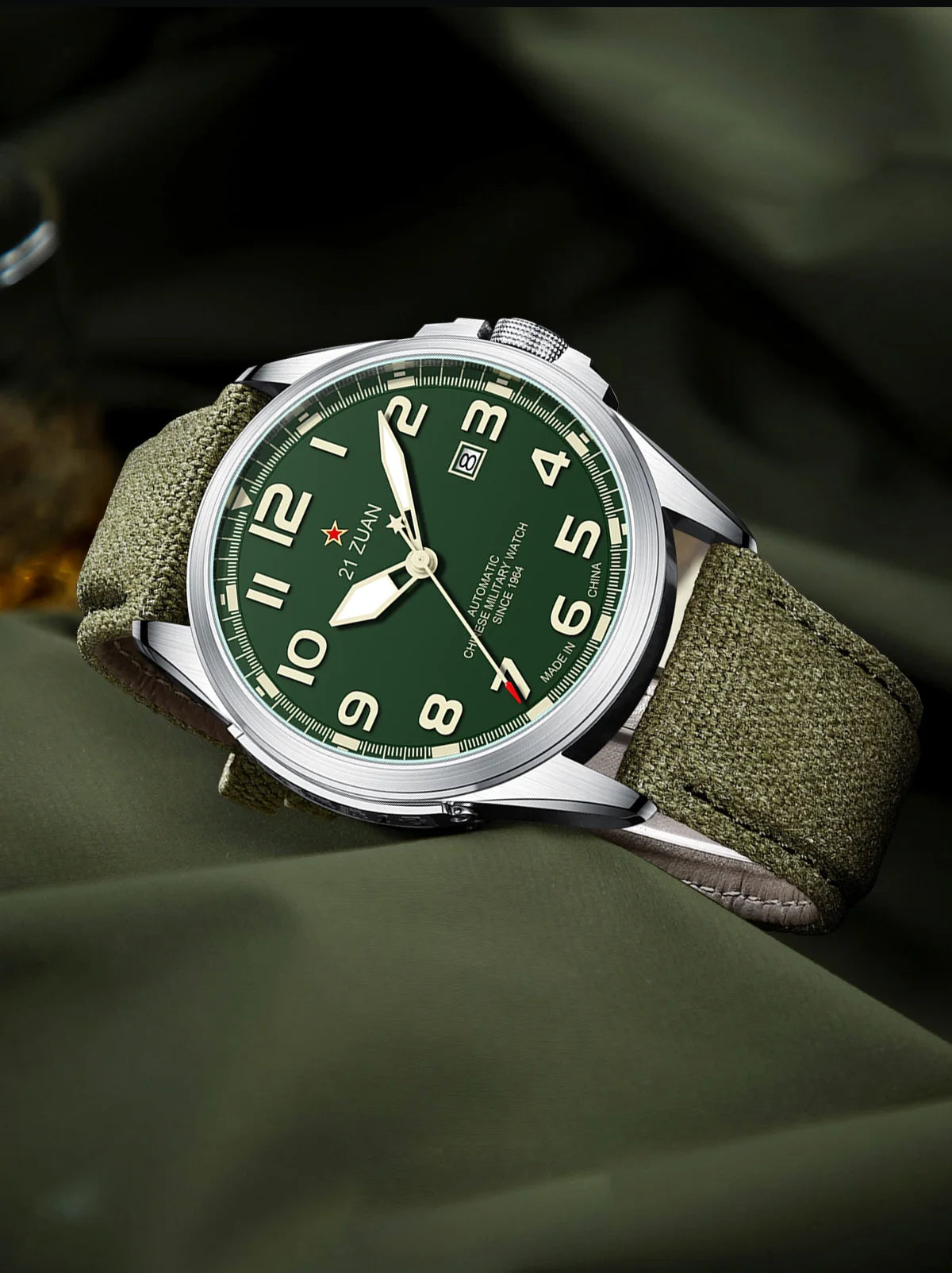 Seagull D581 Men's Automatic Mechanical Watch Military Retro Fashion Clock Luminous Waterproof Sport Wristwatch Mens Gift