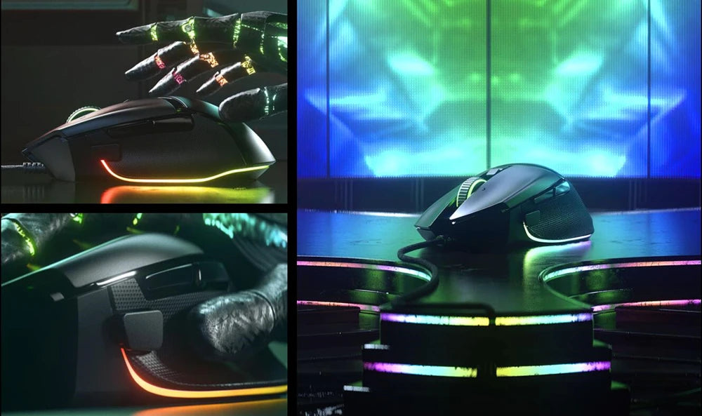 NUOVO mouse gaming cablato Razer Basilisk V3 100% originale, per gamer, sensore ottico 26000 DPI, e-sport con illuminazione RGB per PC e laptop