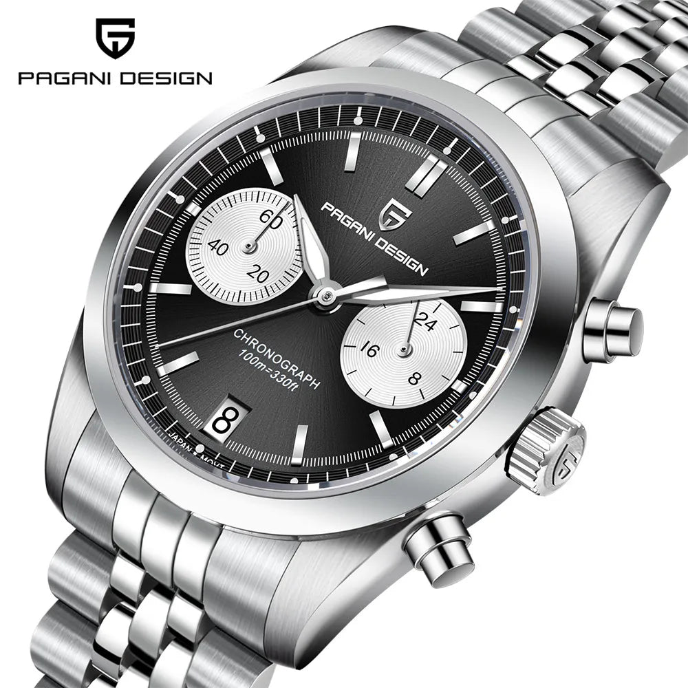 PAGANI DESIGN Pilot Men's Quartz Watches Sports Waterproof WristWatch Sapphire Automatic Watch Relogio Masculino PD1775