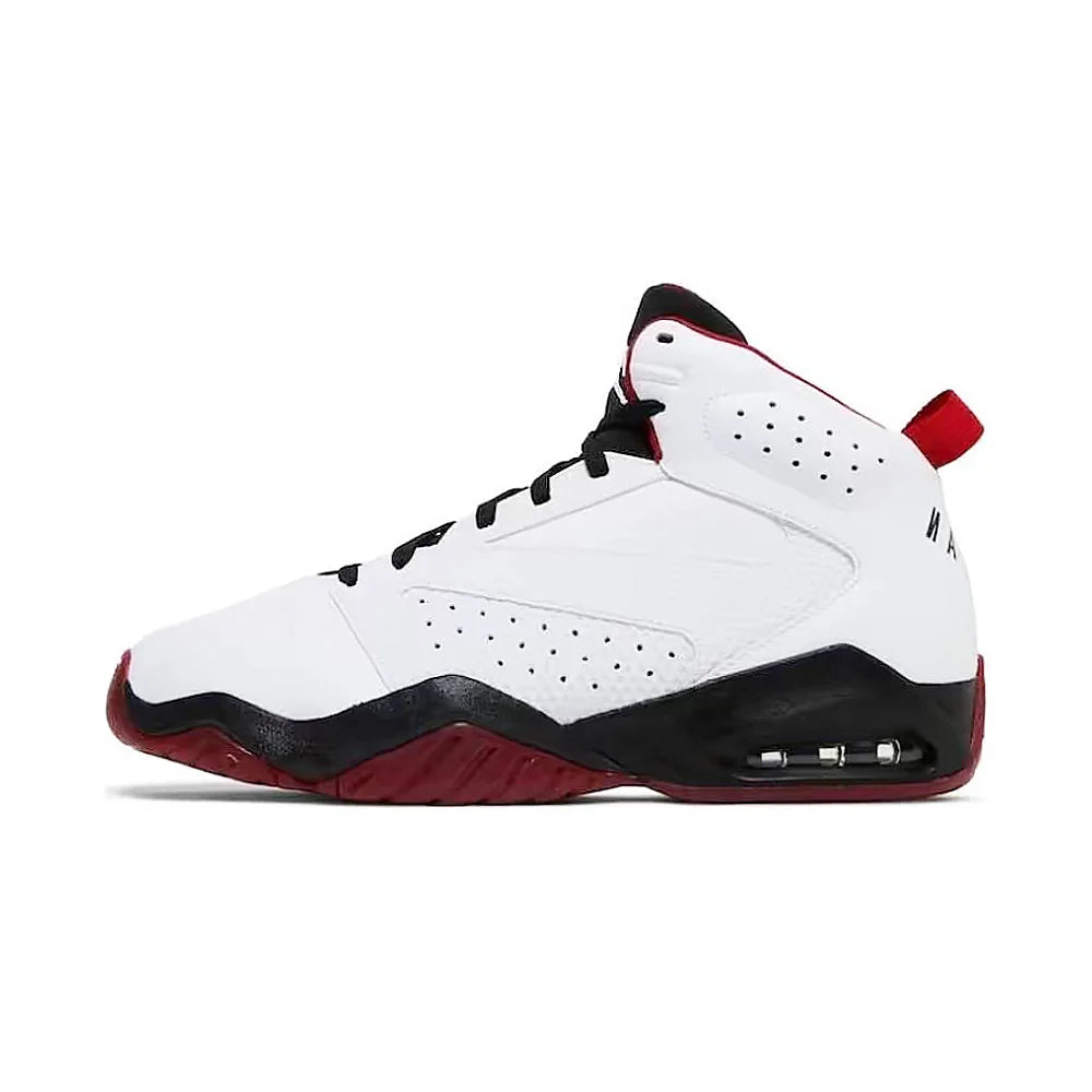 Jordan Lift Off Simple and Versatile Shock-Absorbing, Non-Slip, Wear-Resistant Mid-Top Retro Basketball Shoes for Men, White and Gray Ar4430-101