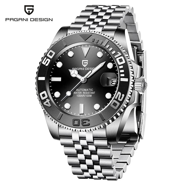 PAGANI DESIGN V2 Japan Movement 40MM Luxury Men's Mechanical Watch Sapphire Glass Ceramic Bezel Automatic Diving Watches for Men