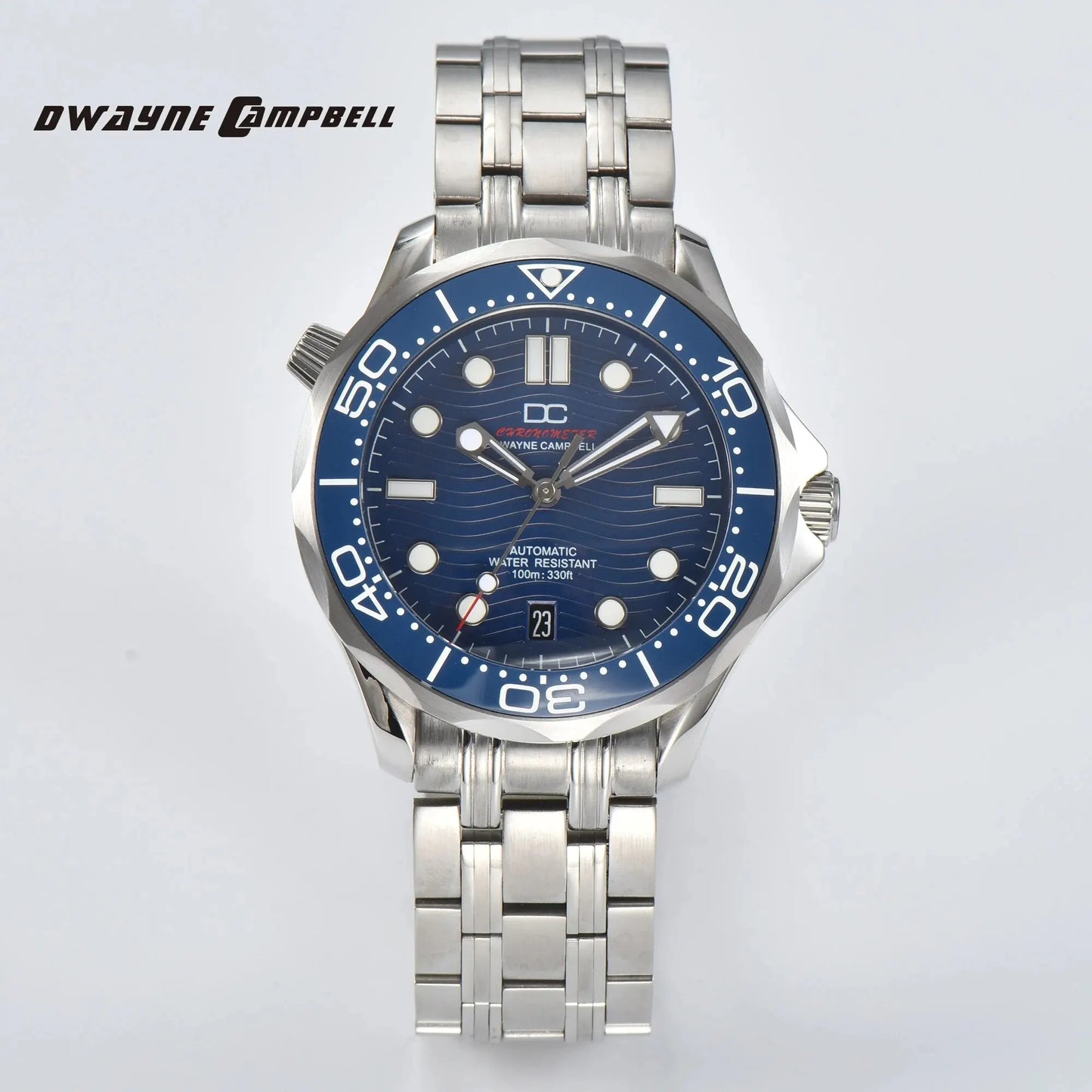 DWAYNE CAMPBELL Top Luxury NH35 Men's Automatic Mechanical Watch Ceramic Bezel Waterproof Classic Business Wristwatch