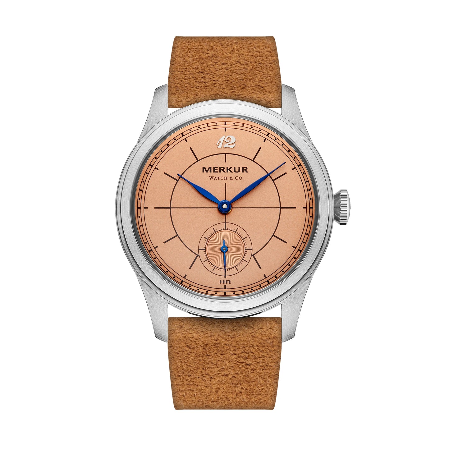 The New MERKUR Cross Line Sector Dial Green Retro Casual Watch for Men Business Series Manual Chorded Watch Relogio Metal