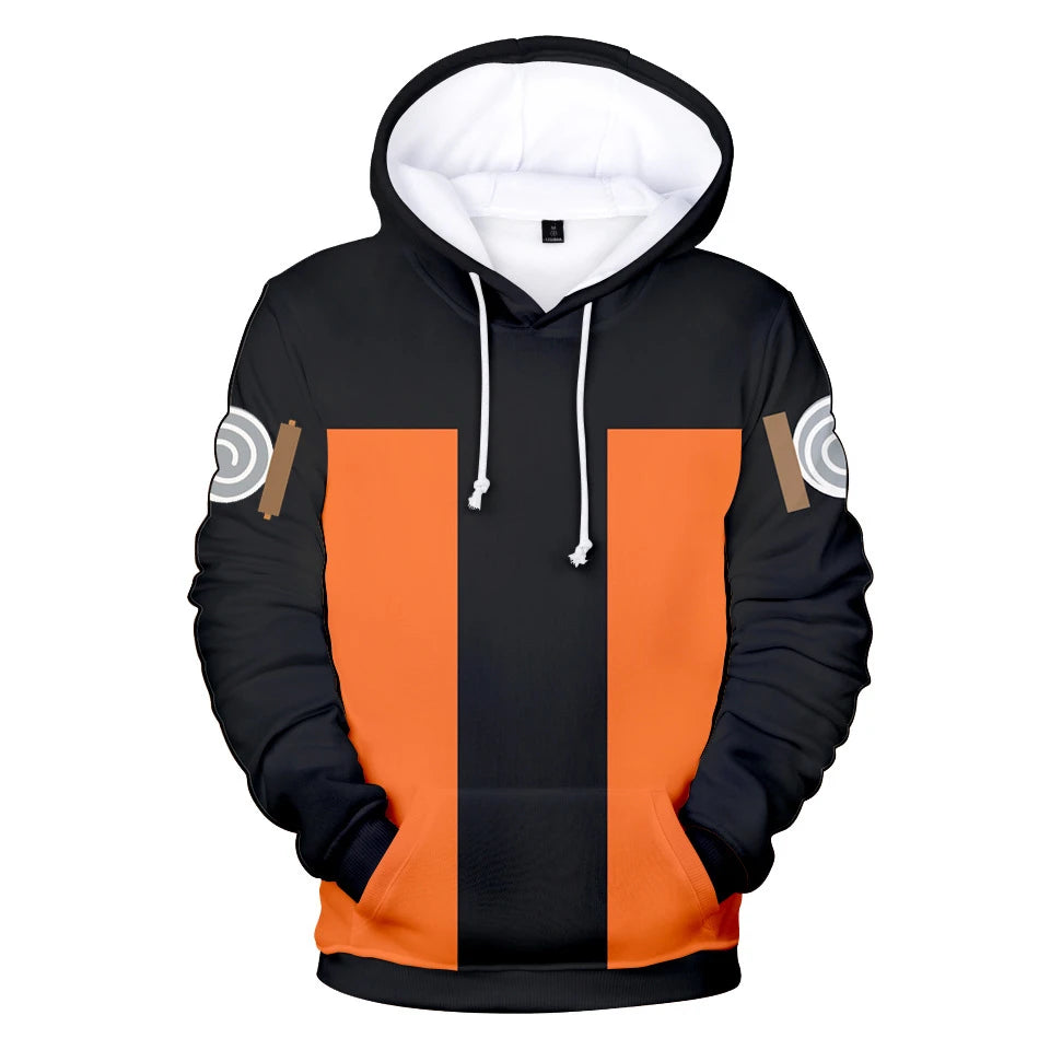 New Naruto Hoodies Character Suit 3D Digital Color Printed Hoodie Sports and Leisure Pullover Hooded Sweatshirt for Men Women
