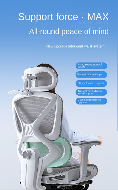 UVR Ergonomic Office Chair with Adjustable Lumbar Support, Breathable Mesh Computer Chair, Reclining Swivel Executive Chair for Home & Office