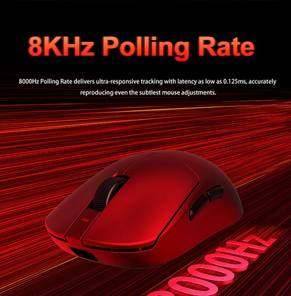Aula V9 Ultra Wireless E-sports Gaming Mouse Double 8k 3mode PAW 3950 8k 55g Lightweight Ergonomic Mouse Custom PC Accessory