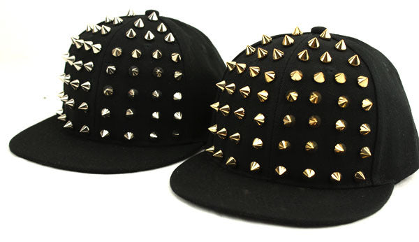 BASEBALL CAPS FOR BOTH Men Women Boys Girls Punk Studded Baseball Hip-Hop Hat Adjustable Snapback Spike Rivet Stud Cap