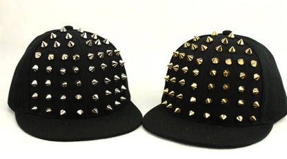 BASEBALL CAPS FOR BOTH Men Women Boys Girls Punk Studded Baseball Hip-Hop Hat Adjustable Snapback Spike Rivet Stud Cap