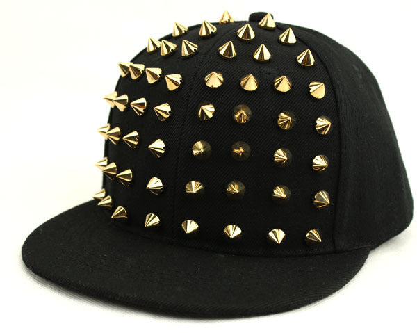 BASEBALL CAPS FOR BOTH Men Women Boys Girls Punk Studded Baseball Hip-Hop Hat Adjustable Snapback Spike Rivet Stud Cap