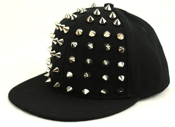 BASEBALL CAPS FOR BOTH Men Women Boys Girls Punk Studded Baseball Hip-Hop Hat Adjustable Snapback Spike Rivet Stud Cap