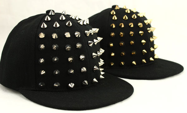 BASEBALL CAPS FOR BOTH Men Women Boys Girls Punk Studded Baseball Hip-Hop Hat Adjustable Snapback Spike Rivet Stud Cap