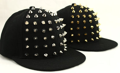 BASEBALL CAPS FOR BOTH Men Women Boys Girls Punk Studded Baseball Hip-Hop Hat Adjustable Snapback Spike Rivet Stud Cap