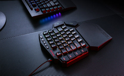 Redragon K585 Wired DITI One-Handed RGB Mechanical Gaming 42 Keys Type-C Gaming Hot-Swappable Wrist Rest Keyboard