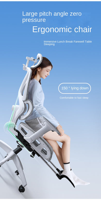 UVR Ergonomic Office Chair with Adjustable Lumbar Support, Breathable Mesh Computer Chair, Reclining Swivel Executive Chair for Home & Office