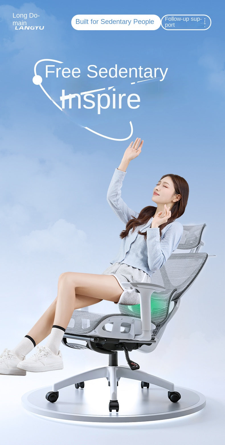 UVR Ergonomic Office Chair with Adjustable Lumbar Support, Breathable Mesh Computer Chair, Reclining Swivel Executive Chair for Home & Office