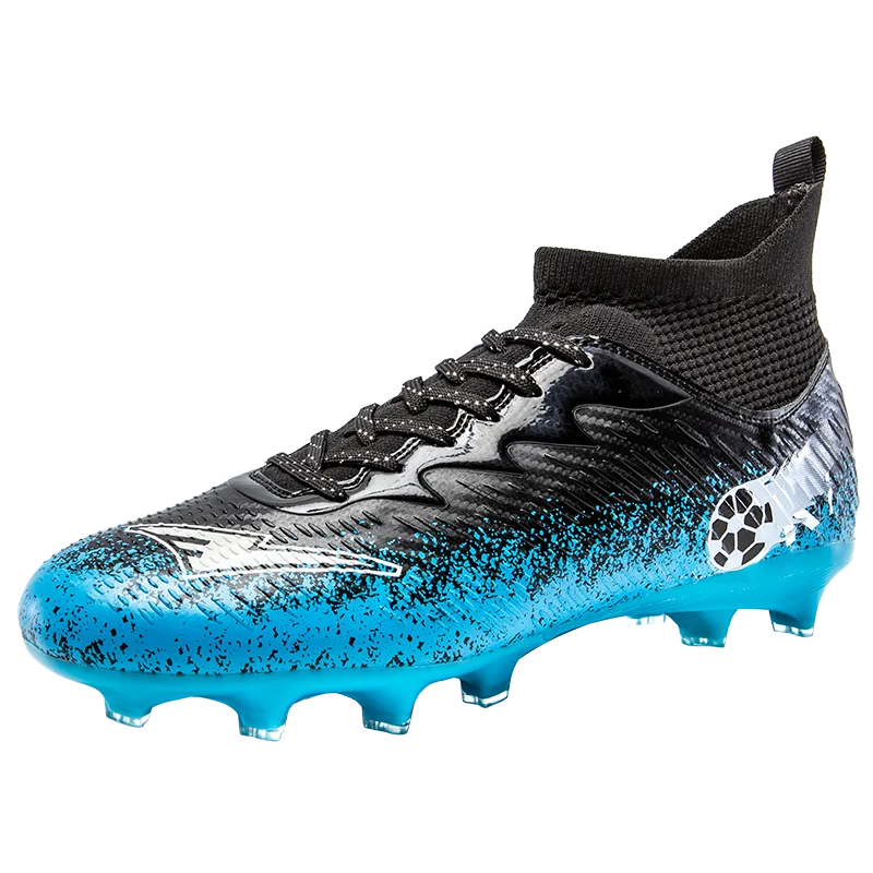 Pro Performance High-Cut Soccer Boots FG Long Studs Breathable Lightweight Cleats for Outdoor Grass Matches and Daily Training