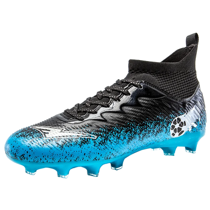 Pro Performance High-Cut Soccer Boots FG Long Studs Breathable Lightweight Cleats for Outdoor Grass Matches and Daily Training