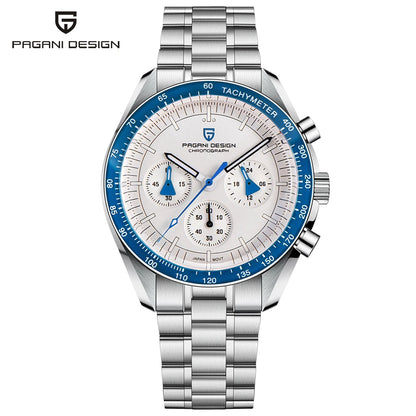 PAGANI DESIGN 2026 Nuovo orologio da uomo rosso di lusso al quarzo, cronografo con data automatica, impermeabile, spedizione locale