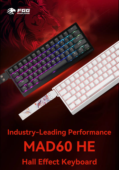 FGG MADLIONS MAD 60/68 Pro Mechanical Keyboard Magnetic Switch Wired 68% Gaming Keyboards Rapid Trigger RGB Customs Keyboards