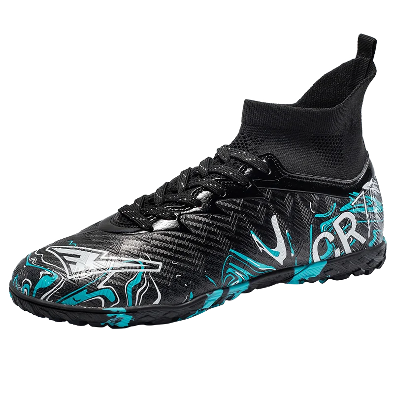 Zapatillas de fútbol profesionales para hombre, transpirables, con tacos largos, resistentes al desgaste y antideslizantes