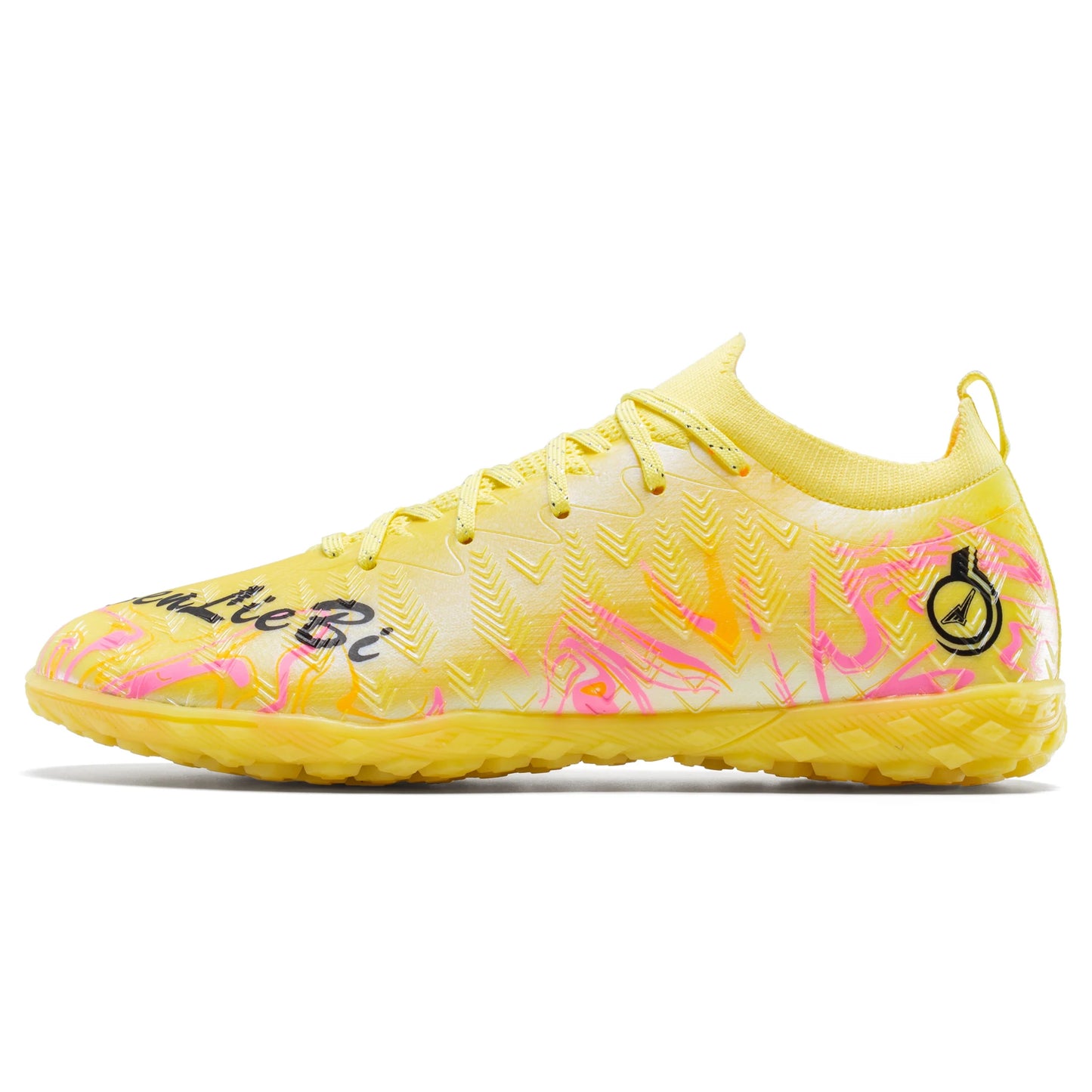 Men's Professional Football Boots High-Top Soccer Cleats FG & TF Sneakers for Outdoor Training & Matches Multi-Color Wear-Resistant