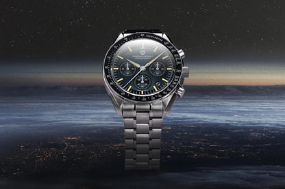 PAGANI DESIGN 2026 Nuovo orologio da uomo rosso di lusso al quarzo, cronografo con data automatica, impermeabile, spedizione locale